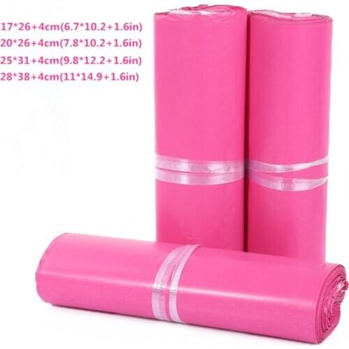 20Pcs/Lot Pink Poly Mailer Envelopes Shipping Bags Self Adhesive storage bags Waterproof Tear-proof Postal Bags