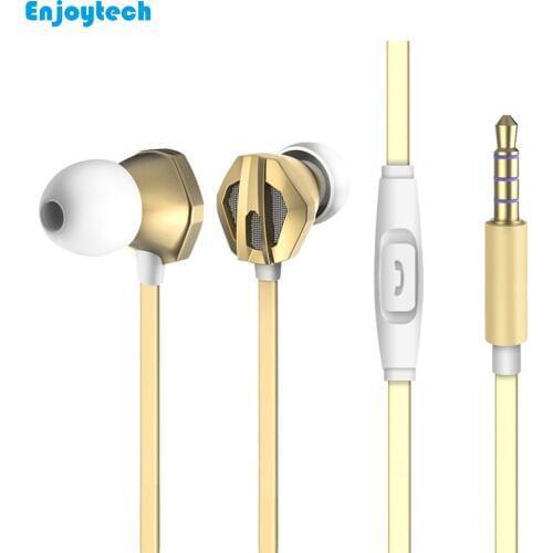 New Arrival Portable Wired In ear earphone With Microphone For iphone Samsung Xiaomi Huawei Android Handsfree call Headset