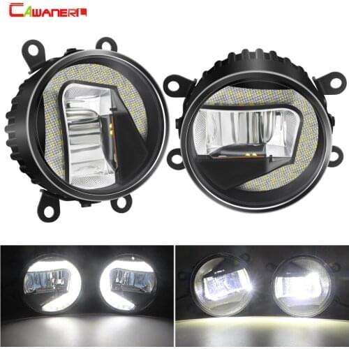 2in1 Function Fog Light Assembly Car Front Bumper LED Fog Lamp + Daytime Running Light 12V For Jaguar S-Type X-Type XJ XK X358