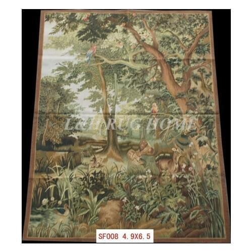 Free shipping 100% Aubusson Tapestry / arras,Aubusson woolen tapestry, handmade tapestry