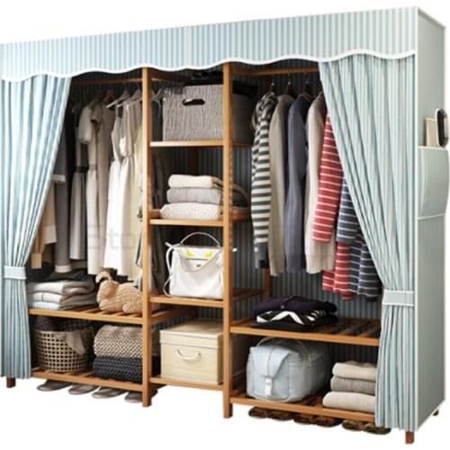 Wardrobe simple modern economic assembly simple cloth rental bedroom wardrobe
