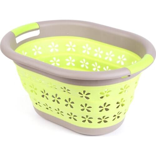 Folding laundry basket Storage clothes 50x37.5x27(7)CM Free shipping Storage Dirty Clothes Basket Folding