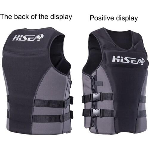 Adults Life Jacket Neoprene Water Sports Swimming Drifting Snorkeling Fishing Rowing Surfing Lightweight Adjustable Life Vest