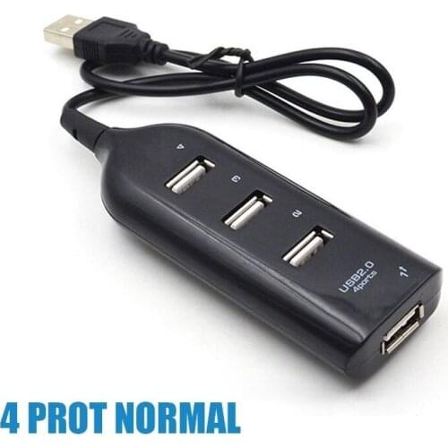 LED USB 2.0 Adapter Hub Multi-Port Socket Powered ON/OFF Switch Charger Splitter For Pc Laptop Computer U Disk Phone Tablet
