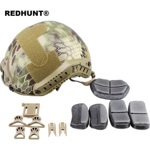 FAST MH Tactical Standard Helmet Adjustable RVG Rail Camouflage Hunting Equipment Helmet Accessories