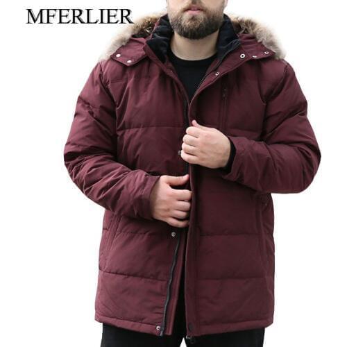 Winter jackets men Plus size bust 170cm 5XL 6XL 7XL 8XL 9XL 10XL long sleeve down jackets for cold weather wear