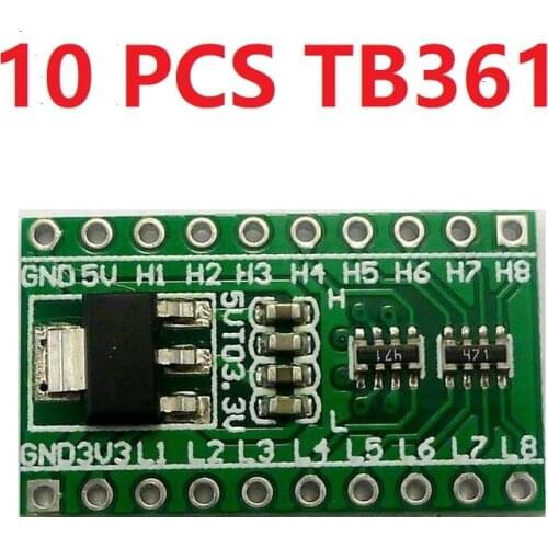 10 PCS TB361 8CH IIC I2C Logic Level Converter Bi-Directional Module & DC-DC 5V to 3.3V Setp-dowm Buck AMS1117 Board For Arduino