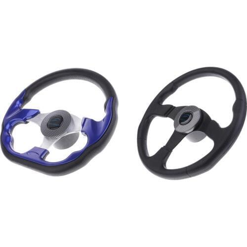 2 Pcs 320mm Boat Steering Wheel Non-directional 3 Spoke 3/4" Tapered Shaft For Vessels Yacht Speedboat Boat Accessories Marine