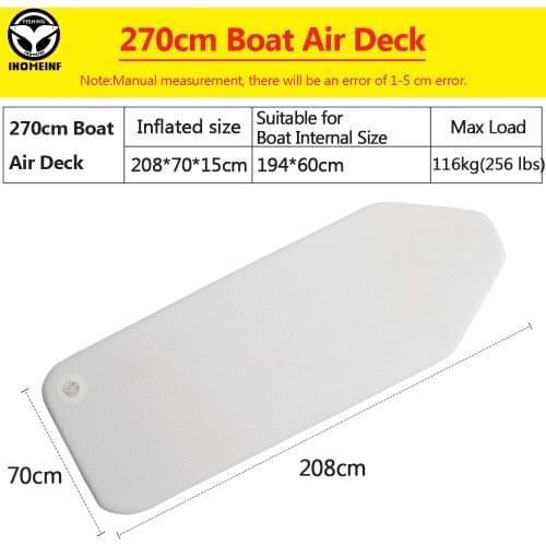 270cm PVC Wear-resistant Inflatable Deck Drop Stitch Foldable Inflatable Boat Bottom Air Deck