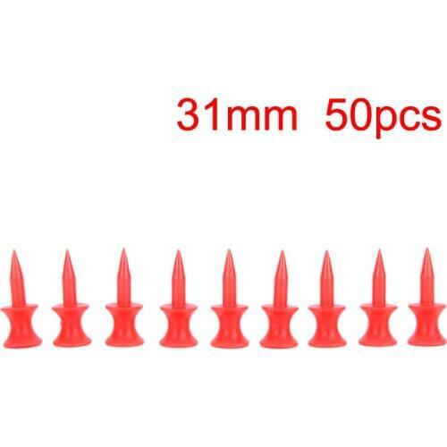50Pcs/set Plastic Double-deck 31mm Golf Tees Golf Training Aids Outdoor Golfer Accessory For Golfer Portable Golf Tees
