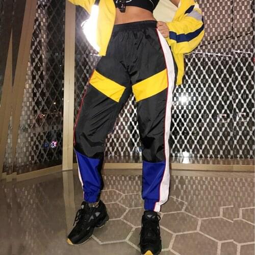 New Fashion Summer Women Sexy Cool Patchwork Pants Casual Trousers Vadim Sports Hip Hop Pants