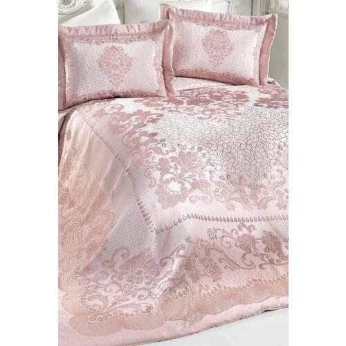DowryWorld - Vinaldi - Tuana Bed Cover Powder Color