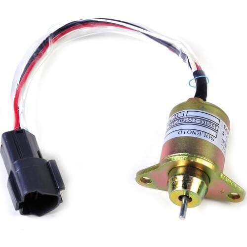 DWCX New DC 12V Fuel Shutdown Shut Off Solenoid Valve 119653-77950 119233-77932 SA-4562T for Yanmar Kubota John Deere Tractor