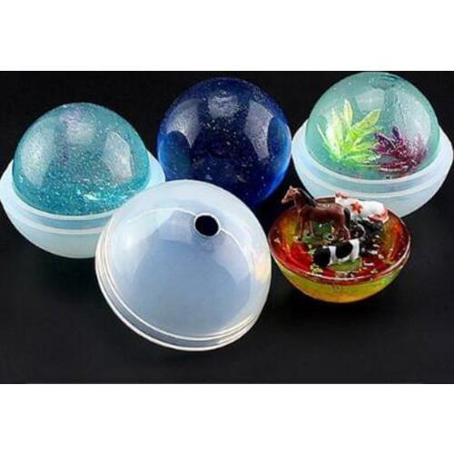 Ball Shape Silicone Mold Mould Pendant Jewelry Making Tools Craft DIY H200