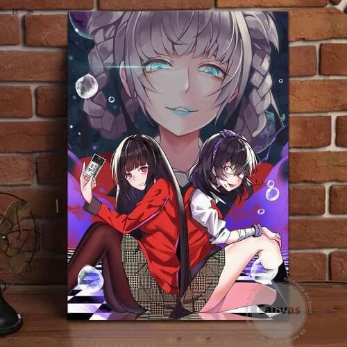 Canvas Anime Jabami Yumeko kakegurui Pictures Home Decoration Paintings Poster HD Prints Wall Art Modular Living Room