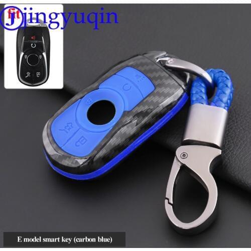 Jingyuqin 6 Buttons Carbon Fiber Key Case Cover For OPEL Astra Buick ENCORE ENVISION NEW LACROSSE
