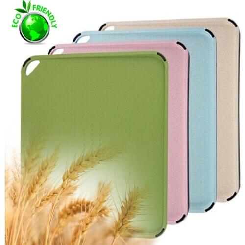 Kitchen Cutting Boards Eco Friendly Wheat Straw Chopping Board Rectangle Gourmet Cutting Board Chopping Blocks organic rice husk