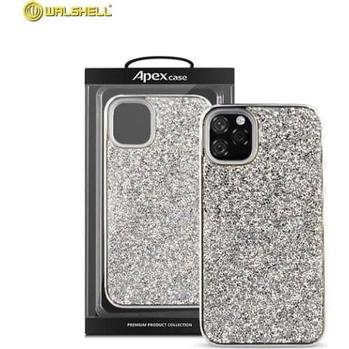Hot-selling shining glitter tpu and pc cell phone case, custom made phone cases for iPhone 11