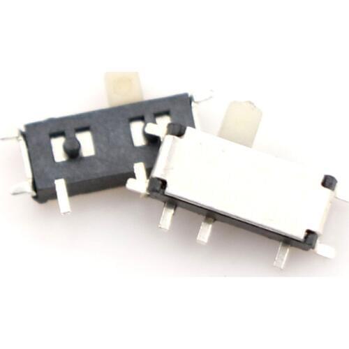 20PCS 7 Pin Mini Slide Switch On-OFF 2Position Micro Slide Toggle Switch Miniature Horizontal Slide Switch SMD