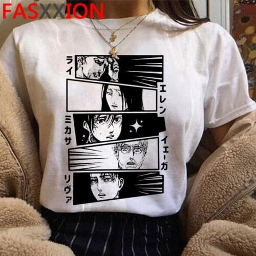 2021 Hot Anime Final Season Attack on Titan T Shirt Men Kawaii Summer Tops Titans Attack Graphic Tees Levi Harajuku Tshirt Male