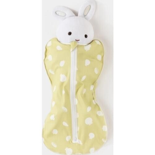 Soft Baby Swaddle Muslin Blanket Envelope Cocoon Wrap Swaddle Newborn Infant Baby Sleeping Bags Zipper Wrap Swaddling Blanket