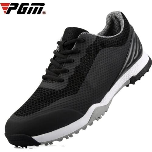 Golf Shoes Men Waterproof Breathable Sneakers Lightweight Non-slip Spiked Shoes Sports Training PGM Casual Shoes