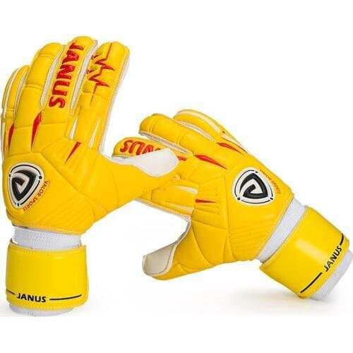 Professional goalkeeper gloves Finger Protection Thicken Latex Soccer Football Goalie De Futebol Gloves 5 Finger Guard Removable
