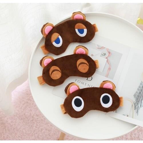 Pokemon Anime Animal Crossing New Horizons Tom Nook Plush Eye Mask Kids Gift New Hot