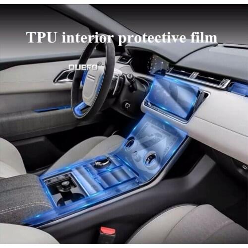 Car-styling transparent protective film Central control film Car Accessories For Range Rover Velar 2019 2017 2018 2020