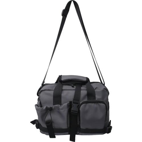 2021 Street Cool crossbody bags Trendy Nylon messenger bag men Grey Black Shoulder strap handbags high quality sacoche homme