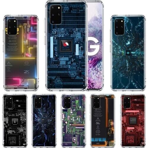 Main Circuit Board Case for Samsung Galaxy S10 S20 Ultra 5G S10e S9 S20 Plus S7 Note 20 9 10 Lite Soft Phone Shell Cover