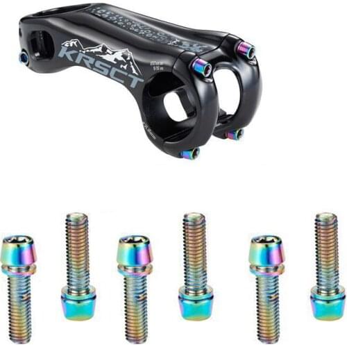 6pcs Stem Bolt Screws M6/M5x18MM 304 Stainless Steel Bolts Screw for MTB Road Mountain Bike Bicycle with Washer