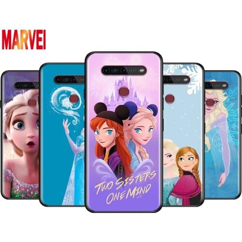 Frozen Elsa Anna For LG K92 K42 K22 K71 K61 K51S K41S K30 K20 2019 Q60 V60 V50 S V40 V30 G8S G8 X ThinQ Soft Phone Case