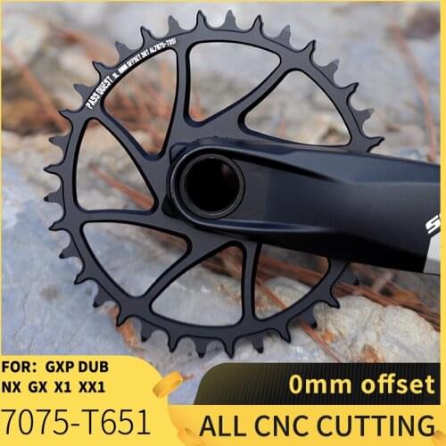 NEW PASS QUEST SRAM gx xx1 eagle GXP round mountain bike narrow sprocket 30-44T bicycle bicycle sprocket 0mm offset crank 7075