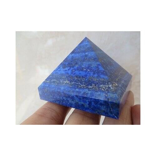 162g Large Rare Nature Blue Lapis Lazuli Crystal Pyramid Point Healing