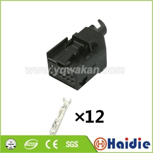 2sets 12pin auto plastic wiring harness plug 1534096-1 electric cable unsealed connector 1-1534096-1