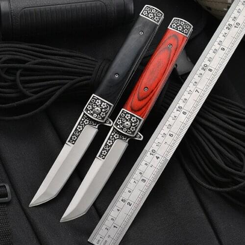 22.8CM-56HRC Outdoor Knife 3CR13 High Hardness Multi-function Folding Knife Camping Survival Hunting Knifes