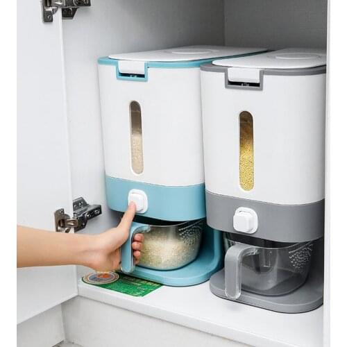 22 Lbs Large Food Dispenser, Rice Dispenser, Rice Container Storage with Lid