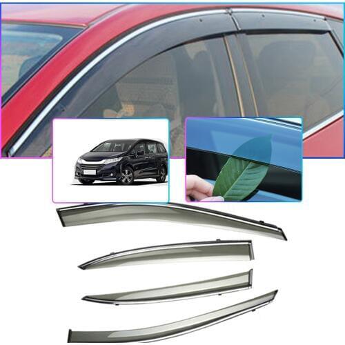 Car Styling Smoke Window Sun Rain Visor Deflector Guard For Honda Odyssey 2009 2010 2011 2012 2013 2014 Accessories 4PC