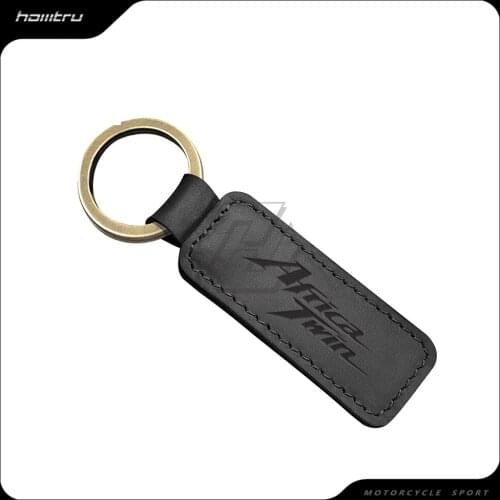 Motorcycle Keychain Cowhide Retro Key Ring Case for Honda Africa Twin Key