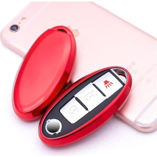 Hot Sell Car Key Case Cover For Nissan Qashqai J10 J11 Juke X-trail Note Almera Teana Tiida Key Bag Car key protective shell