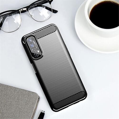 For Cover Oppo Realme 7 Case Oppo Realme 7 7i C17 C11 6 7 Pro Carbon Fiber Shell Anti-knock Phone Case For Oppo Realme 7 Cover