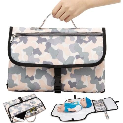 Baby Portable Changing Pad Travel Mat Station for Toddlers Infants & Newborns Diaper Bag Multi-function Waterproof Nursing Pad