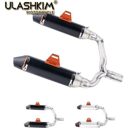 Motorcycle Full Exhaust Muffler Escape System Slip On For suzuki GSR400 GSR600 BK400 BK600 GSR BK 400 600 Modified Link Pipe