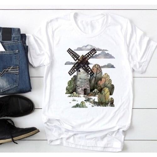 Women Short Sleeve Ladies Sweet Casual Fashion Cartoon Summer Graphic T Top Lady Print Tee Female Tshirts Clothes T-Shirt