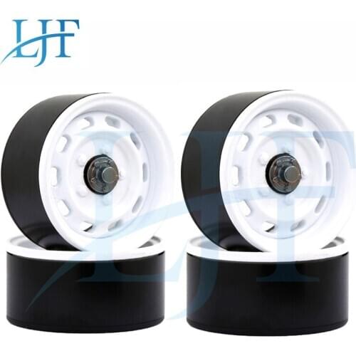 LJF RS-RC 4pcs Metal 1.9" Beadlock 10-Holes Wheel Rim Hub for 1/10 RC Crawler Car Axial SCX10 90046 D90 Traxxas TRX-4 L123