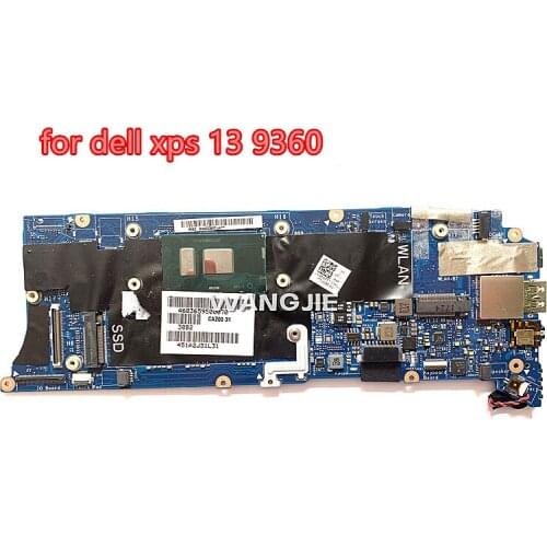 For Dell xps 13 9360 CN-06WFFT 06WFFT CN-0G736N 0G736N laptop motherboard i7-7500u 8G RAM caz00 LA-D841p