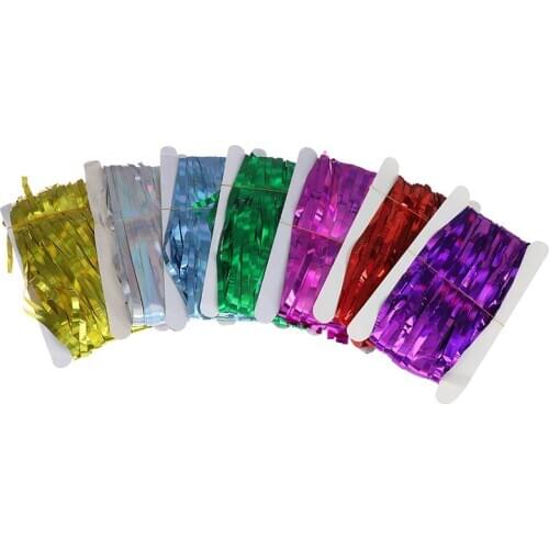 Metallic Foil Tinsel Fringe Curtain Birthday Party Decoration Wedding Background