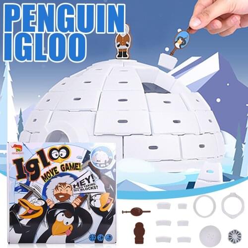 Mini Kids Save Penguin Ice Block Breaker Trap Toys Funny Parent Children Kids Table Game Kids Adult Toy Stress Reliever Decor#G4