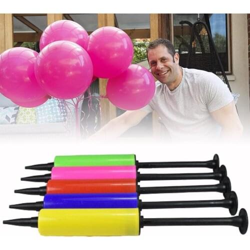 1pc Balloon Pump Mini Balloon Accessories Plastic Hand Push Plastic Inflator Air Pump Hand Push Inflator Balloon Decoration Tool